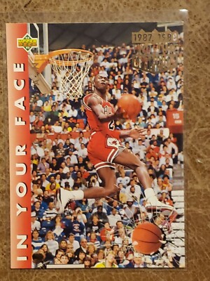 Michael Jordan 1992 Upper Deck NBA Slam Dunk Championship In Your Face -115-