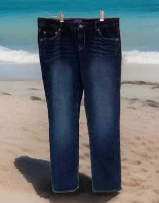 Levi's Jeans Girls Plus size 16 Denim Straight Fit Adjustable Waist 33X28 Ankle