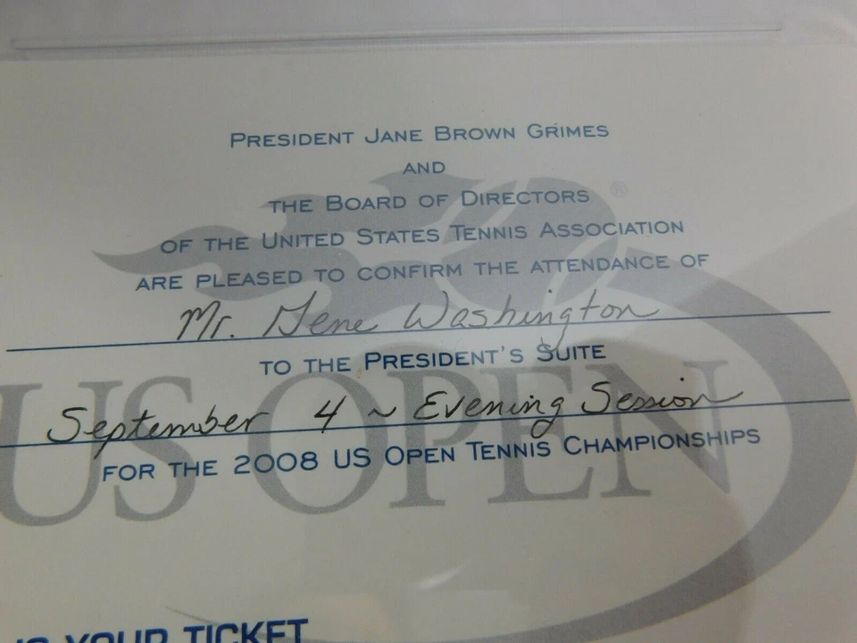 PSA Encapsulated 2008 US OPEN Ticket Roger Federer Rare President's Suite NFL - Image 3 of 4