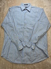 Nautica Button Down Mens Dress Shirt Size 16 34/35 100 Cotton