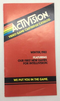 1982 ATARI Activision video game cartridge catalog VHTF USED CONDITION