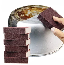 3pc Two-Tone Cleaning Sponge - Sponge Scrub for Descaling Pot & Teapot - NEW