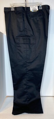Edward s Work UTILITY CHINO CARGO PANT Black Men s 44 UL New