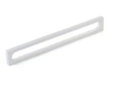 Schaub 10034-MW Cafe Pull, Modern Oval Slot, Matte White, 8" C-C