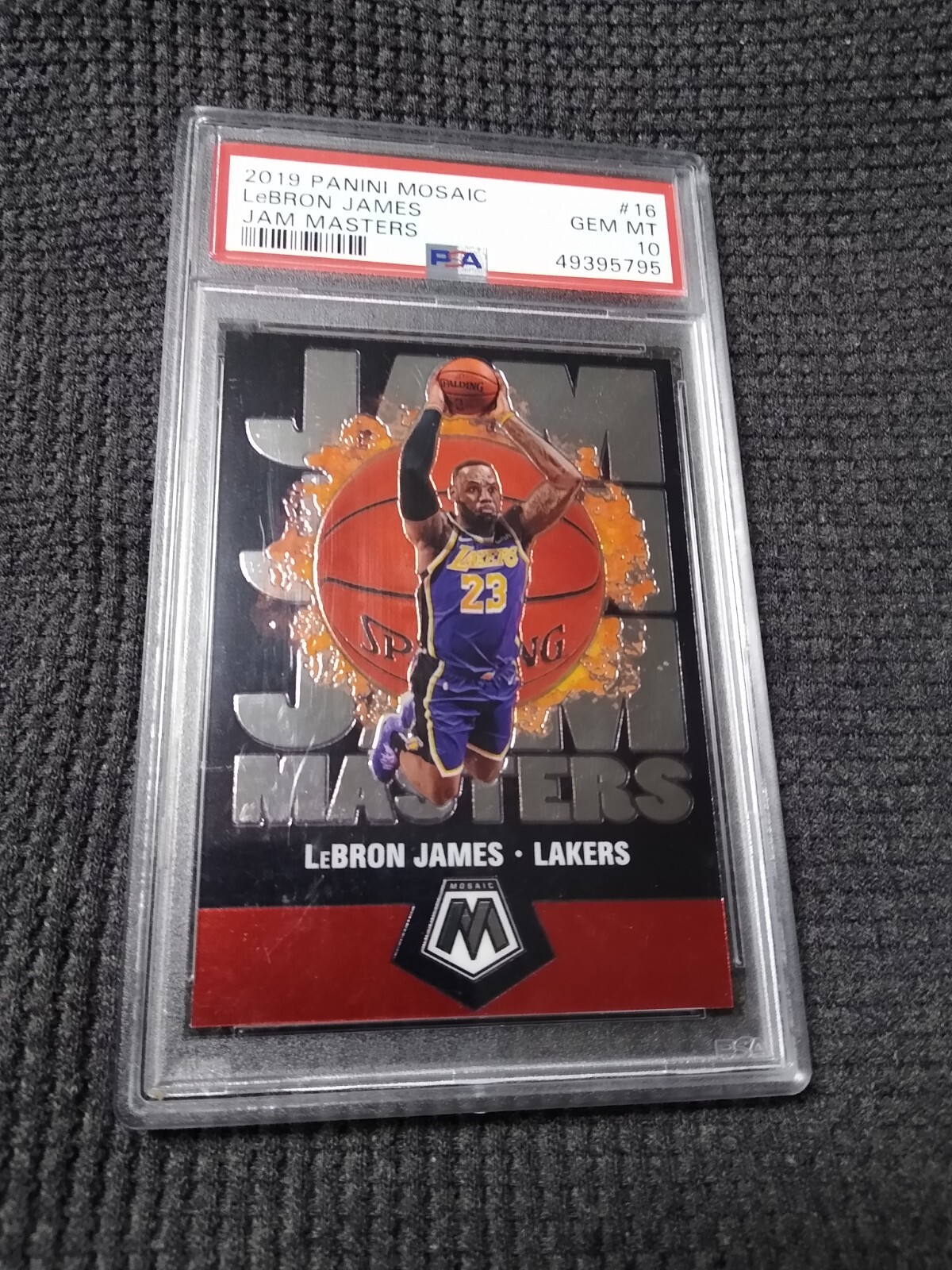 2019-20 Panini Mosaic - Jam Masters #16 LeBron James PSA 10 Gem Mint