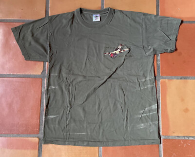 Vintage ALLIANCE Men s 2XL Green T-Shirt D-DAY 1944 ARROMANCHES NORMANDY FRANCE