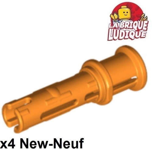 LEGO Technic 4x Stift 3L Mit Friktion Grate Und Stop Bush Orange 32054 Neu - 第 1/1 張圖片