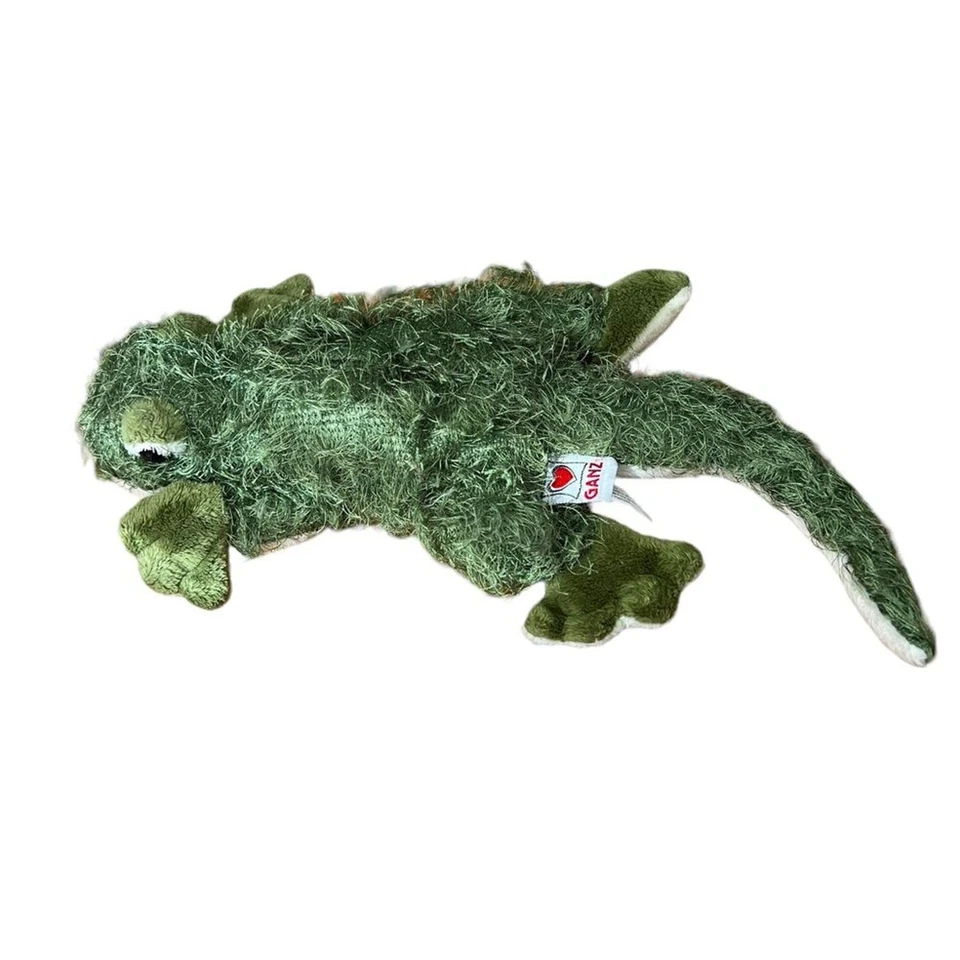Ganz Webkinz Gecko HM186 no code Plush Stuffed Animal Lizard Reptile Green - Image 2 of 4