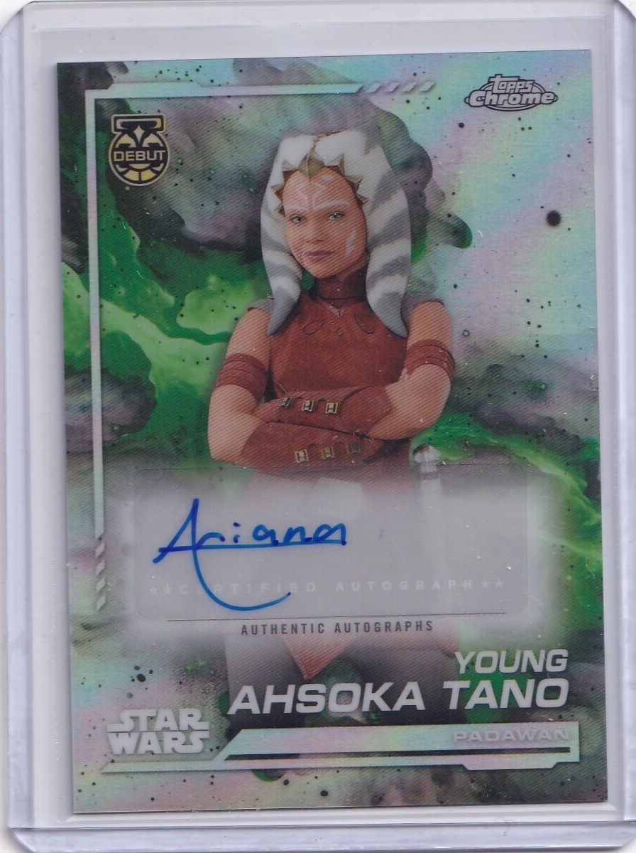 2024 Topps Chrome Star Wars Ariana Greenblatt Young Ahsoka Tano