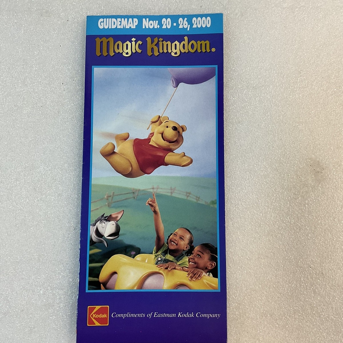 Disney Magic Kingdom GuideMap Nov 20-26, 2000 OldGnu | eBay