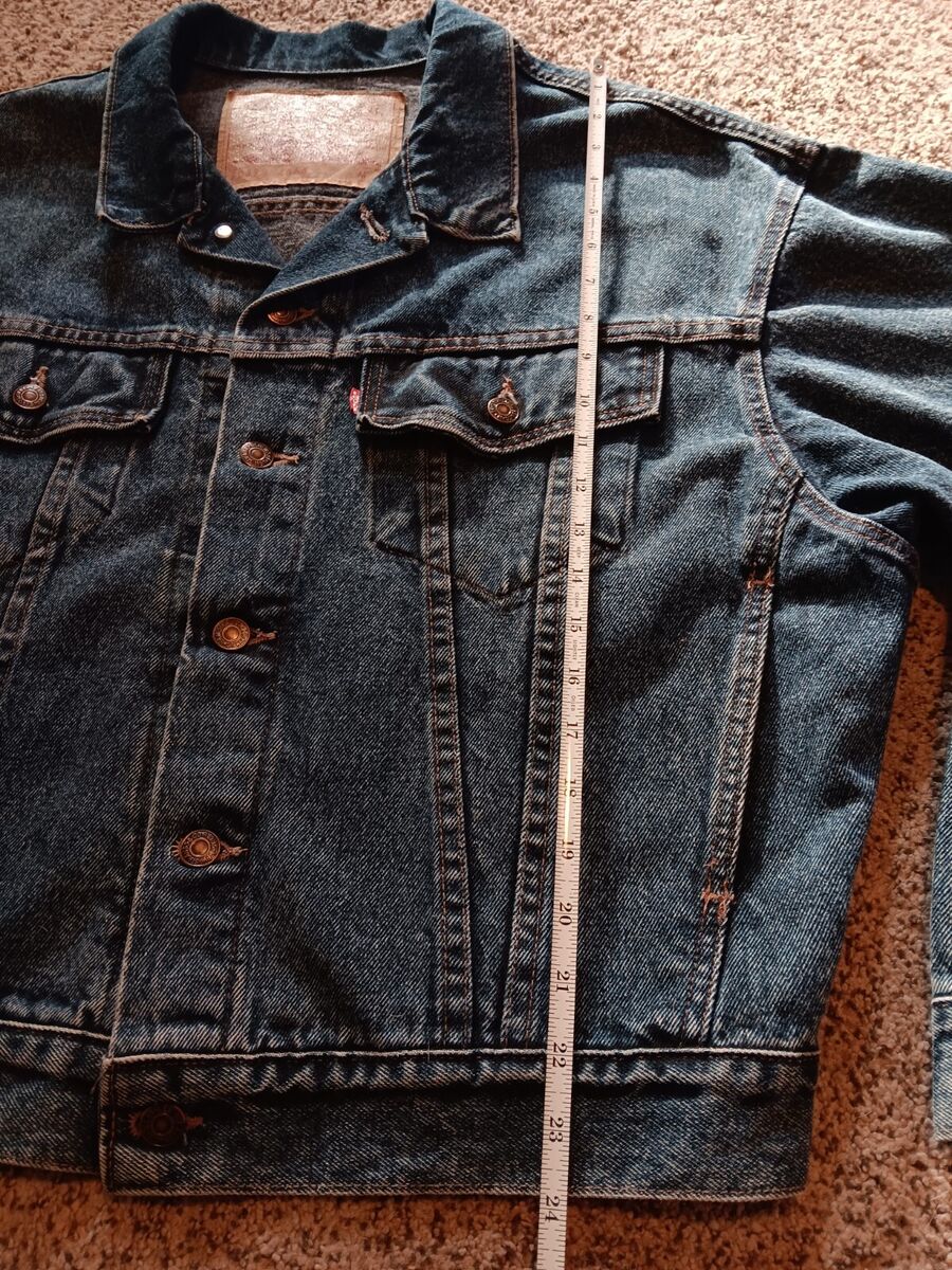 Vtg Levis Trucker Type 3 Denim Jacket Sz M USA Dark Blue Vtg Levis Trucker Type 3 Denim Jacket Sz M USA Dark Blue