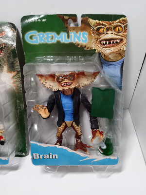 NEW LOT of 3 Gremlins Action Figures NECA Reel Toys STRIPE BRAIN