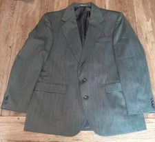 haggar imperial fit suit coat blazer jacket gentleman's fit sz 42 made in u.s.a.
