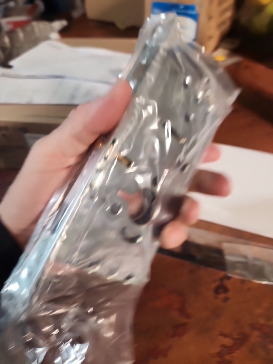 Emtek Mortaise de porte de poche – Fonction de passage rectangulaire moderne étroite (nickel satiné