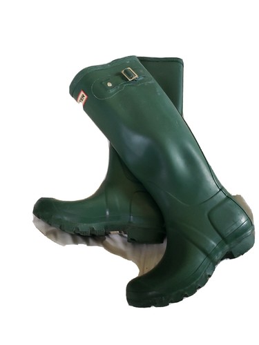 Hunter Original Tall Verde oscuro Goma Botas de lluvia US 4-Men 5-mujeres |  eBay