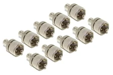 NEW 10 pack Steren BNC female to UHF male PL-259 coax RF cable adapters