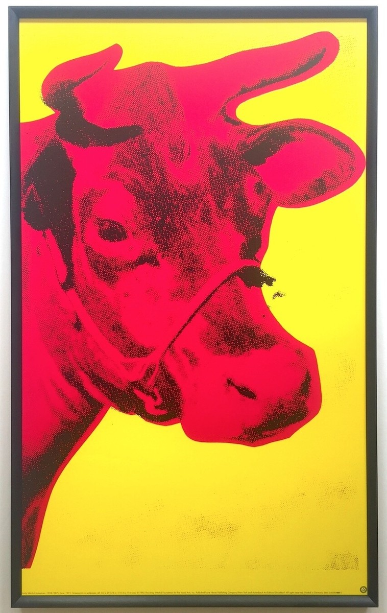 ANDY WARHOL FOUNDATION RARE 1992 LITHOGRAPH PRINT FRAMED POP ART