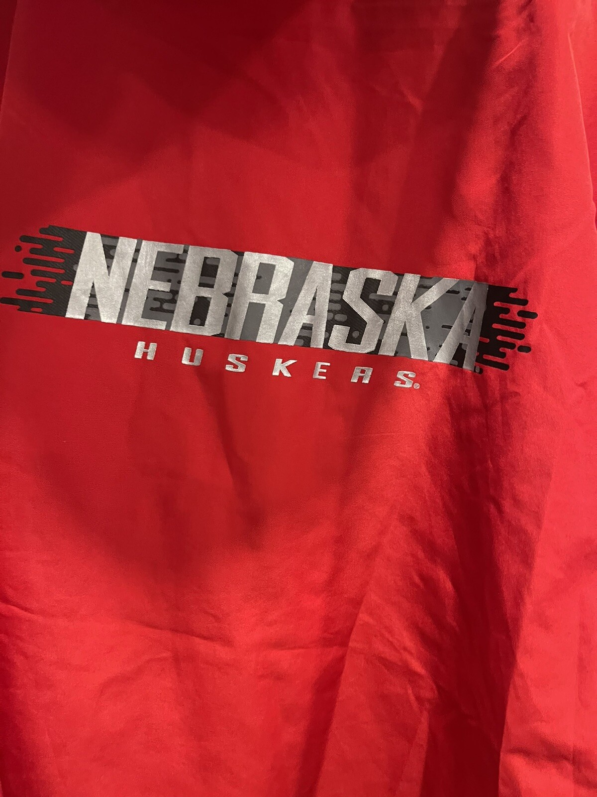 Champion Nebraska Cornhuskers Huskers Hooded Rain Jacket Men Size XXL