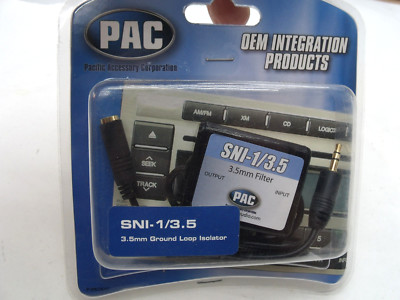 PAC SNI-1/3.5 iPod/Zune/MP3 Ground Loop Noise Isolator Filter 3.5mm