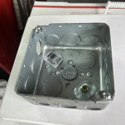 Topaz Square Box Drawn Deep Galvanized Steel 4"