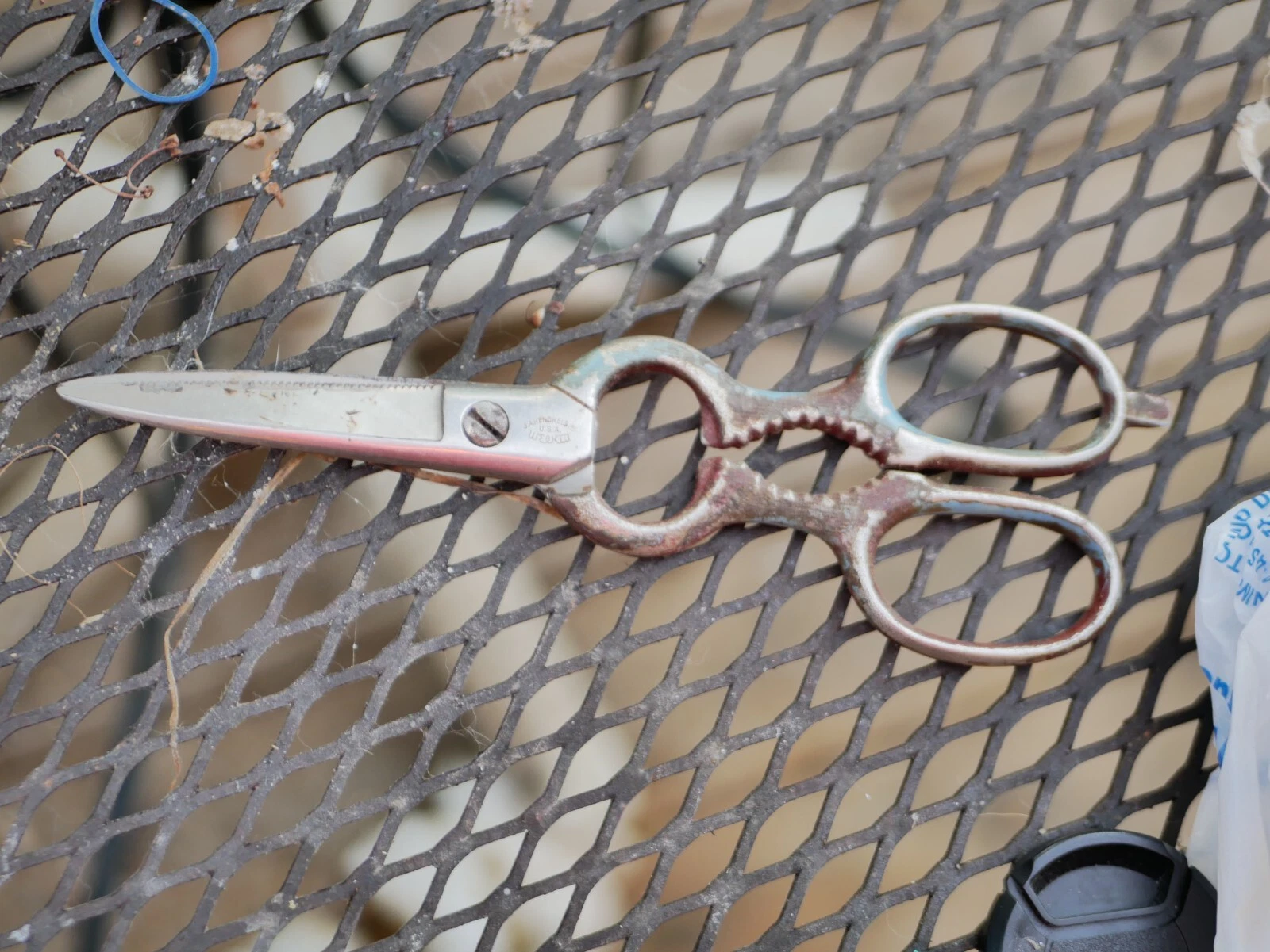 Vintage J A HENCKELS Multi Purpose Kitchen Scissors Shears * 8" USA
