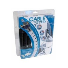 Cable Zipper - Cord Controll System black 8' Long X 1" Diameter NEW