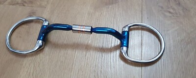 Western Dee Trense Eggbutt Gebiss blau süß Eisen Kupfer D Ring Pferd brandneu