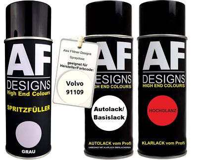 Für Volvo 91109 Amstel White Spraydose Autolack Klarlack Spritzfüller Grundierun