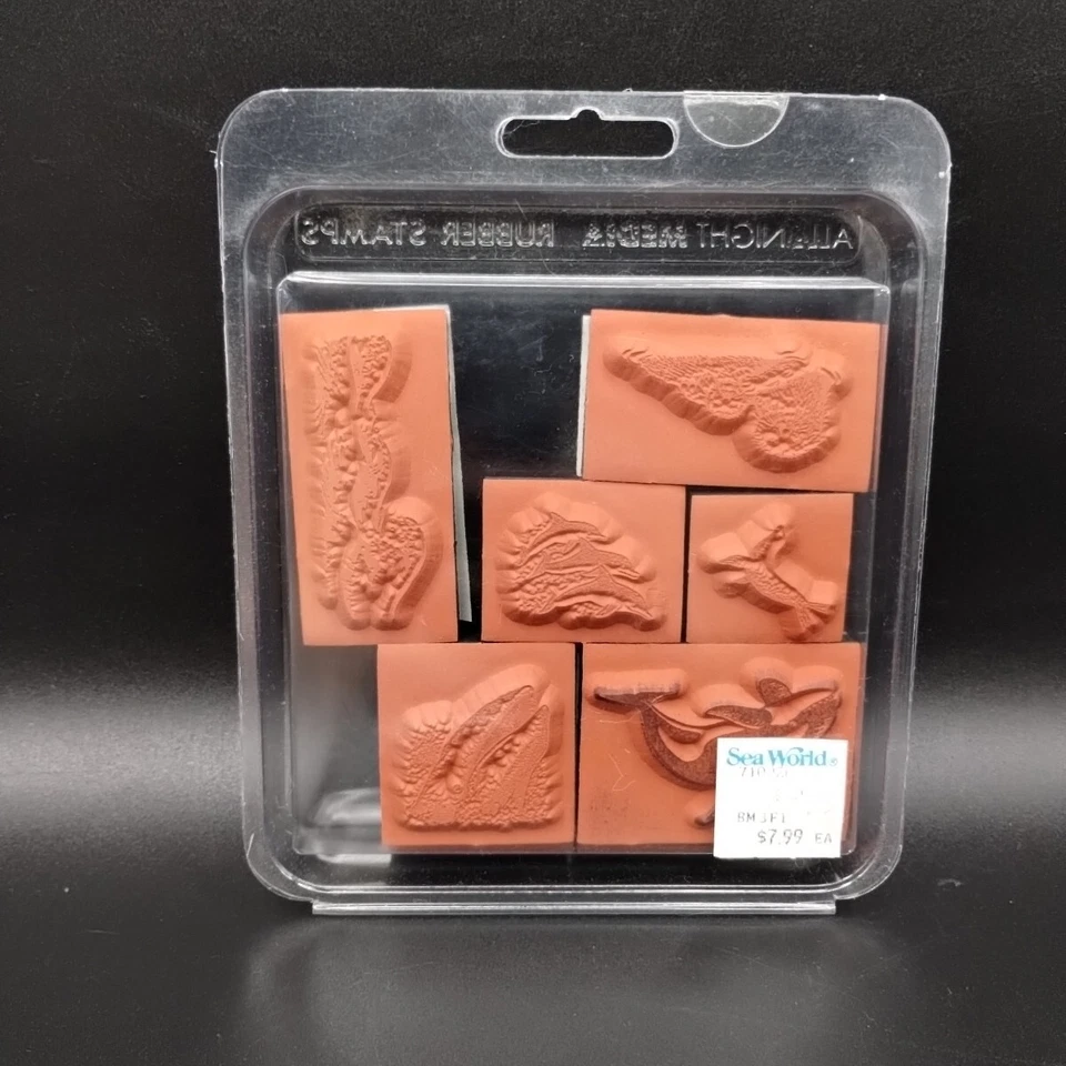 Estampillas de goma de los mamíferos marinos de toda la noche delfines orcas león marino Foto 2 de 4