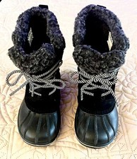 Cat Jack Boys Black Thermolite Eco Mode Winter Boots Size 13 NEW Retail 40.00