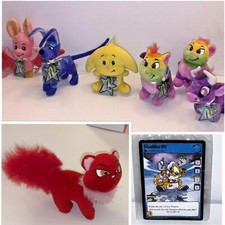 Neopets Collector Rare  Limited Edition LOT OF 6 Series 1,4 W/NEW Code  2 Card
