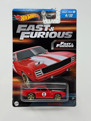 Hot Wheels Fast & Furious 1969 Chevy Camaro 1:64 Diecast | eBay
