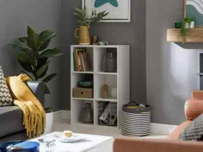 Home Squares 6 Würfel Aufbewahrungseinheit Weiß Organizer Regal Wohnzimmer Schlafzimmer