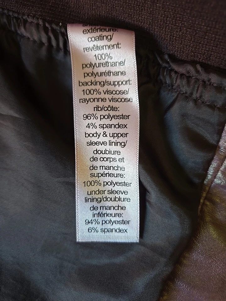 Maurices Faux Leather Maroon/burgundy Jacket Women’s Size Medium - Image 3 of 4