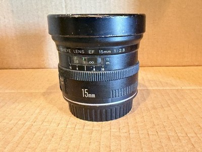Canon EF 15mm F/2.8 Fisheye, Preowned, Very Good, Sharp
