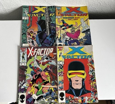 4x Vintage Marvel 25th Anniversary Comics Bundle - X Factor Beast Iceman