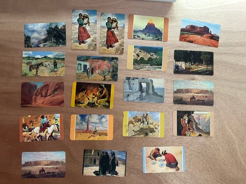 Lot of 12 Vintage Santa Fe Railroad Pocket Wallet Advertising Calendars Free S/H