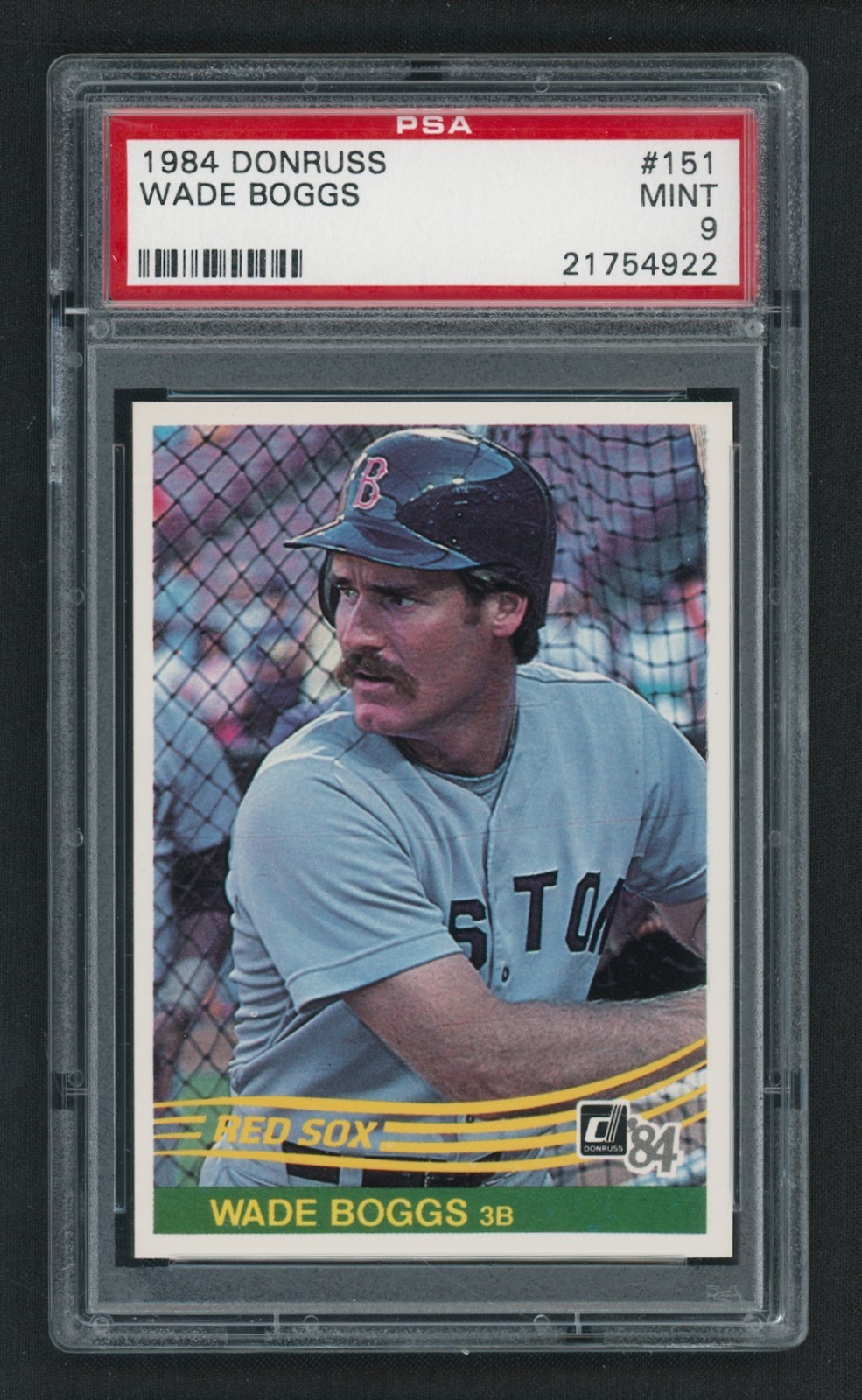 1984 Donruss #151 Wade Boggs PSA 9 MINT