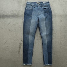 Levi's 721 Jeans Women's Size 27 Blue High-Rise Skinny Denim 29" Inseam Stretch