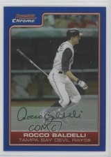 2006 Bowman Chrome Blue Refractor 57/150 Rocco Baldelli #180 0i6