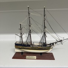 HMS Bounty Wooden Tall Ship Model on Display Base — listing 5