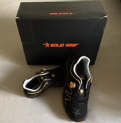 Solid Gear Sicherheitsschuhe Halbschuhe schwarz-gelb mit Drehverschluss