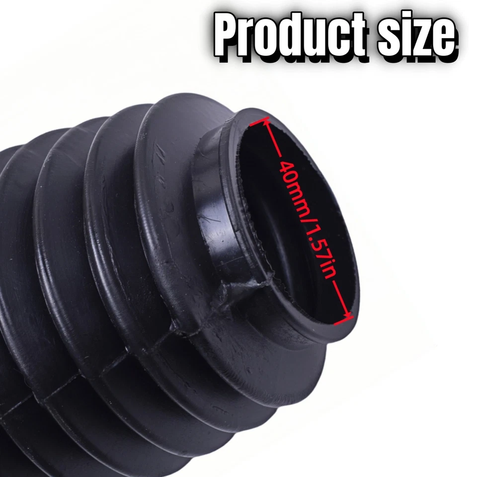 2x Goma Moto Horquilla Delantera Cubierta Antipolvo Polainas Polainas Botas Amortiguador Foto 3 de 4