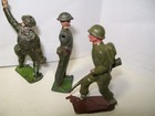 1940s Lead 3   WWII Soldiers, great detail, fair condition, fine collectibles — photo 4
