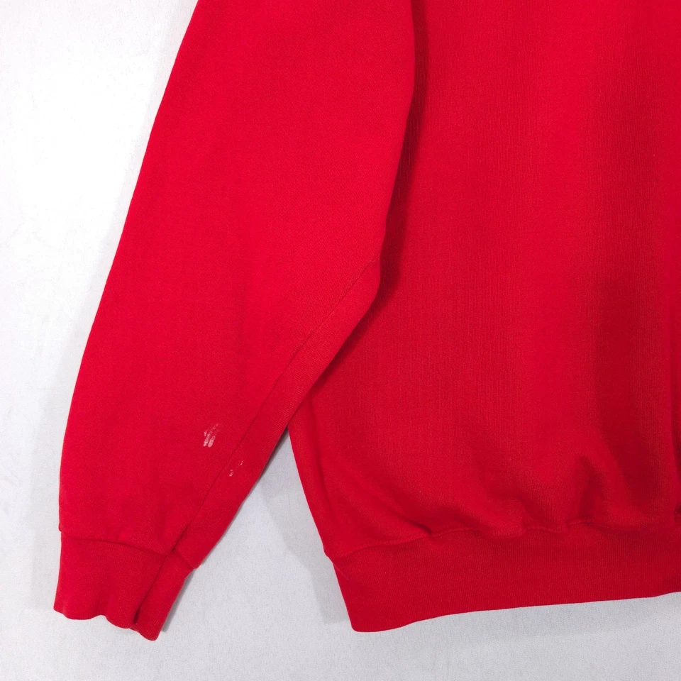 Suéter Vintage Disney Epcot Adulto XXL Rojo Mickey Mouse Banderas de Campo Hecho en EE. UU. Foto 3 de 4