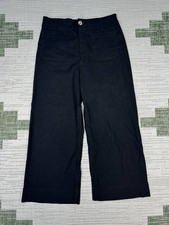 Maeve Anthropologie Pants Womens 32 The Colette Black Wide Leg 