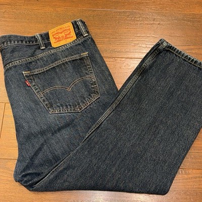 Levi s 559 Jeans Mens 46 x 30 (28) Dark Wash Blue Denim Straight Leg Relaxed Fit