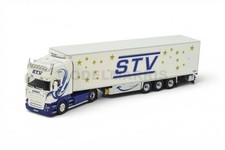 TEKNO 89812 STV Scania R Topline Truck With 3-Axle Refrigerated Trailer 1/50