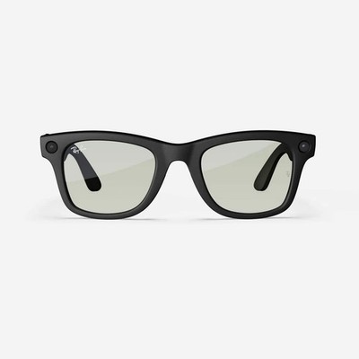 Refurbished Ray-Ban Meta Wayfarer (Gen 1), Matte Black / Clear to