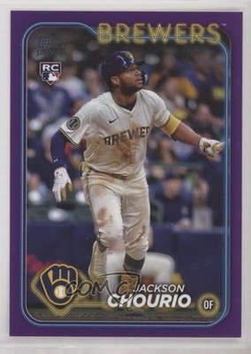 2024 Topps Japan Edition Purple 47/50 Jackson Chourio #12 Rookie RC 08k5